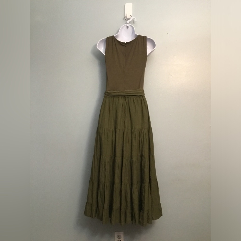 PAIGE Olive Backless Maxi Dress - Picture 5 of 16